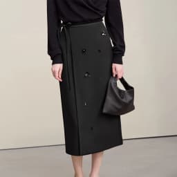 Amii Women's Skirt 2026 Autumn New Office Lady Anti-wrinkle Nail Flower Midi Skirt Elegant Versatile Women's Clothing 12621008