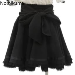 Lolita Style Sweet Women Skirt Japanese Fashion Jupe 2025 Faldas Mujer De Moda Bandage Bow Patchwork Lace Cute Y2k Skirts 63b343