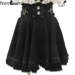 Lolita Style Sweet Women Skirt Japanese Fashion Jupe 2025 Faldas Mujer De Moda Bandage Bow Patchwork Lace Cute Y2k Skirts 63b343