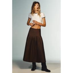 Fashionable Simple Match All Seasons Women's Midi Skirt Autumn Winter New Arrival Polyester Fiber High Waist A-Line Skirt