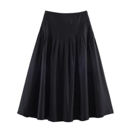 Fashionable Simple Match All Seasons Women's Midi Skirt Autumn Winter New Arrival Polyester Fiber High Waist A-Line Skirt