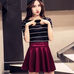 2025 New Summer Women's Style Korean Skirts Fashion Sexy Girl Mini Elastic Pleated Skirt for Female JYF Brand