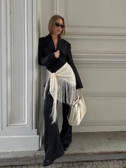 Street Tassels Lace Up Women's Mini Skirt High Waist Irregular Hem Female Skirts 2026 Autumn Lady All-match Accessories