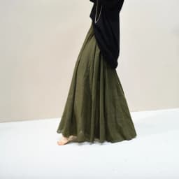 Women's Elegant 16 Color High Waist Elastic Waist Linen Pleated Long Skirts Ladies Slim Casual Skirt Saias New 2026 Summer SK05