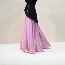 Women's Elegant 16 Color High Waist Elastic Waist Linen Pleated Long Skirts Ladies Slim Casual Skirt Saias New 2026 Summer SK05