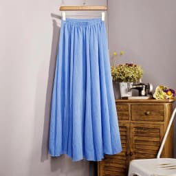 Women's Elegant 16 Color High Waist Elastic Waist Linen Pleated Long Skirts Ladies Slim Casual Skirt Saias New 2026 Summer SK05