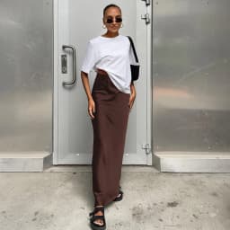 2024 Women Fashion Satin Skirt High Waist Midi Skirt Stylish Women High Street Versatile Chic Elegant Female Skirt
