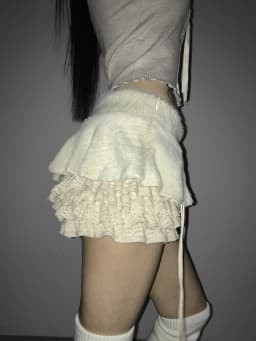 Low Waist Fluffy Plush Shorts with Drawstring And Belt Versatile Sweet Style A-Line Skirt Pants for Young Women Casual Wear
