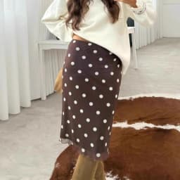 Womens Casual Midi Skirt Elegant Polka Dot Print Bodycon Pencil Skirt for Party Workout Daily Wear Summer Y2K Streetwear