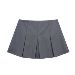 2025 New High Waisted Pleated Skirt Women Fashion Streetwear Side Zipper Mini Skirts Woman Casual All-Match Basic A-Line Skirts