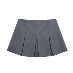 2025 New High Waisted Pleated Skirt Women Fashion Streetwear Side Zipper Mini Skirts Woman Casual All-Match Basic A-Line Skirts