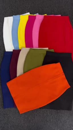 60CM Knee Length Stretch Bandage Skirts Women Candy Color Bodycon Pencil Skirt Ladies Elegant Office Business Formal XL XXL