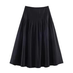 European and American style 2026 spring new product women's versatile high waisted pleated MIDI skirt half skirt