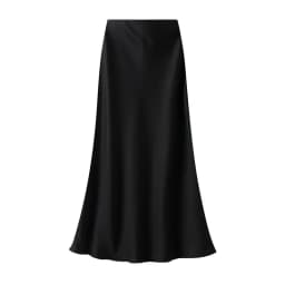 Woman 2025 Satin Skirt Women High Waist Long Skirts for Women Summer Black Midi Skirt Office Elegant Women's Skirts LSK9836