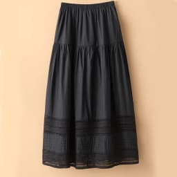 Cotton High Waist Lace French Skirt Women's 2024 Spring and Summer New Korean Style Design Sense Loose Elegant Casual Long Skirt
