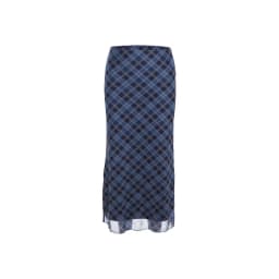 Sylcue French Style Rhomboid Classic Retro All-match Casual Fashionable Cool Self-confidence Street Women Autumn Straight Skirt