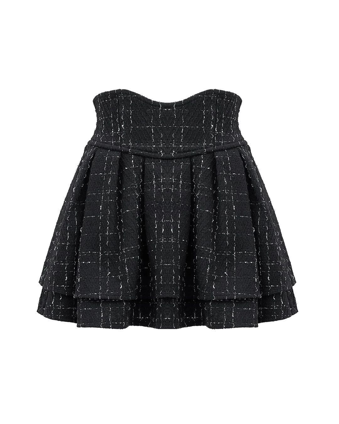 Loose High Waist Elegant All-match Skirts Sweet Ball Gown Preppy Style Faldas Japanese Minority Plaid Slim Waist Fashion Skirt