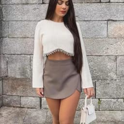 MUJER 2025 Asymmetric Skort For Women Pink Black Mini Skirt Shorts Woman Fashion High Waist Short Skirts Summer Casual Shorts