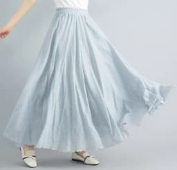 Fashion Cotton Linen Clothes Women Skirts Maxi Y2k Elegant Beach Saia Ropa Mujer Casual Vestido Boho Long Skirt Faldas Harajuku