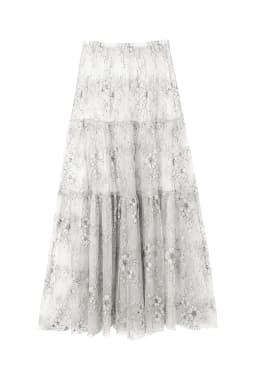 Mueyeruho 2026 Spring Summer Women Sexy Maxi Lace Skirts Solid High Waist Flare Long Skirt For Women