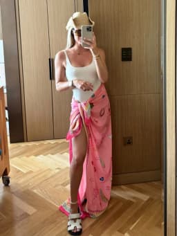 Fashion Printed Women's Beach Skirt Lace Up One-Piece Female Bandage Skirt 2026 Spring Summer Vacation Sexy Elegant Lady Skirts