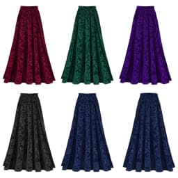 Women Elegant Skirts Retro Vintage Flower Print Elastic Waistband High Waist Skirt for Wedding Party Ball Banquet Mid Skirt