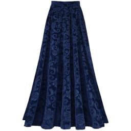 Women Elegant Skirts Retro Vintage Flower Print Elastic Waistband High Waist Skirt for Wedding Party Ball Banquet Mid Skirt