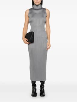 Miyake Pleated Basics Medium Length Skirts