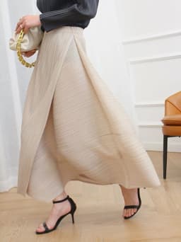 Miyake Pleated Loose Irregular Skirt Wome2025 Summer Autumn New High Waist Korean Fashion Women Aesthetic Designer Clothes