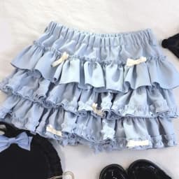 Women Short Skirt Female Elastic Waist Tutu Skirts Ruffled A-line Mini Pleated Cake Skirt