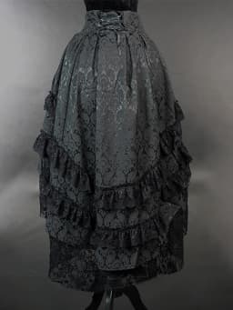 Women Harajuku Black Printing Skirts Lace Patchwork Vintage Gothic Streetwear Lace Patchwork Jupe Y2k Aesthetic Grunge Faldas