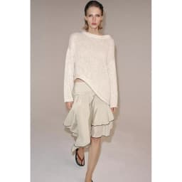 Fashion Asymmetric Layered Decoration Skirt High Waist A-Line Standard Fit Polyester Fiber No Spring Collection