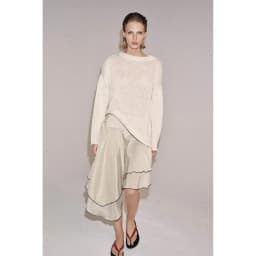 Fashion Asymmetric Layered Decoration Skirt High Waist A-Line Standard Fit Polyester Fiber No Spring Collection