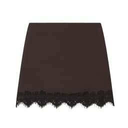 Women Mini Lace Skirt Sexy A-line Pleated High Waist Skirt for Women Spring Summer New Lace Short Skirt