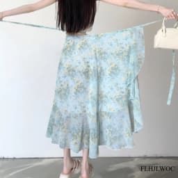 2025 Chic Korea Clothes Summer Women Cute Sweet GIrl Floral Robe Holiday Date High Waist Retro Vintage One-Piece Lace-Up Skirts