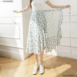 2025 Chic Korea Clothes Summer Women Cute Sweet GIrl Floral Robe Holiday Date High Waist Retro Vintage One-Piece Lace-Up Skirts