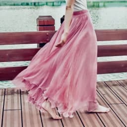 Women Skirts New 2026 Summer Elastic waist Elegant Seaside Holiday Skirt Bohemian Long Skirt Big Skirt Chiffon Beach Skirt Femme