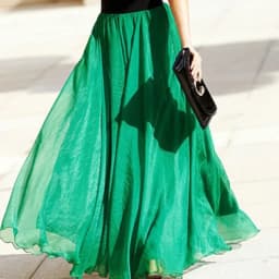 Women Skirts New 2026 Summer Elastic waist Elegant Seaside Holiday Skirt Bohemian Long Skirt Big Skirt Chiffon Beach Skirt Femme
