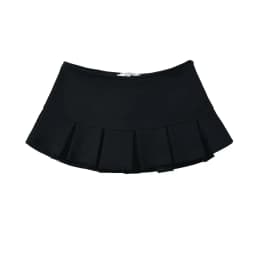 YENKYE Y2K Girls Sexy Low Waist Pleated Mini Skirt Women Side Zipper Summer Short Skater Skirts