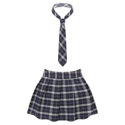 Womens Adult Japanese Schoolgirls Uniform Mini Skirts Cosplay Costume Y2K Clothes Outfit Kawaii Plaid Pleated Skirt with Necktie