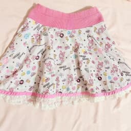Japanese Mini Skirt Women Sweet Kawaii Cartoon Anime Print Lolita Skirt Cute A-line Lace Patchwork Skirts Y2k Harajuku Clothes