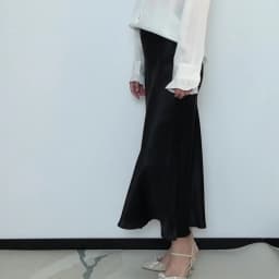 2026 Women's Early Spring New Heavy 100% Natural Mulberry Silk Satin Solid Slant Cutting Slimming Bag Hip Fishtail Skirt