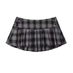Mini Skirts For Woman Black Plaid Skirts Women Y2k Clothes Cute Short Skirts Vintage Pleated Skirts Tweed Summer Outfits