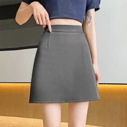 Korean Fashion Office Ladies Pencil Skirts Streetwear High Waist Zip Mini Skirt Woman Autumn New Solid All-Match Bodycon Skirt