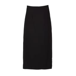 2024 New Spring Summer Black Long Skirts Women Pure Back-slit Designed High Waist Elegant Office Lady Korean Fashion Clothing