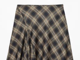 KONDALA Elegant Plaid Lace Hem Skirt Women Trendy High Street Midi Skirt New 2026 Spring Summer Fashion Holiday Chic Lady Skirt