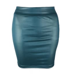 Summer Bodycon Pu Mini Skirt Women Faux Leather Solid Black Package Hip Regular Waist Office Lady Skirts Sexy Faldas mujer moda