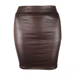 Summer Bodycon Pu Mini Skirt Women Faux Leather Solid Black Package Hip Regular Waist Office Lady Skirts Sexy Faldas mujer moda