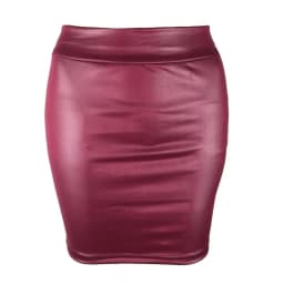 Summer Bodycon Pu Mini Skirt Women Faux Leather Solid Black Package Hip Regular Waist Office Lady Skirts Sexy Faldas mujer moda