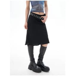 Low Waist Lace Trim Skirt Women Spring Summer Pure Desire Sexy Small Bow Knot Pleated Wrap around mid Length Skirt
